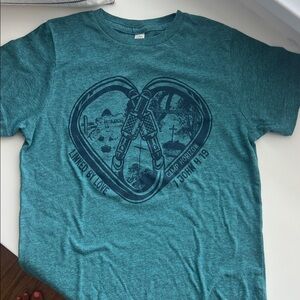 Heathered Teal Kids Tee